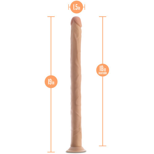 Dr. Skin - 19 Inch Dildo - Beige
