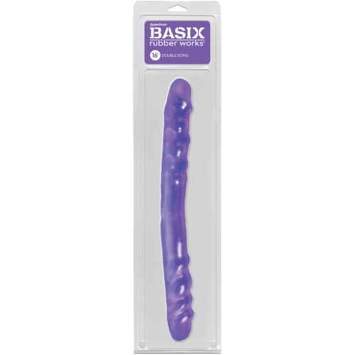 Basix Rubber Works 16 Inch Double Dong - Purple