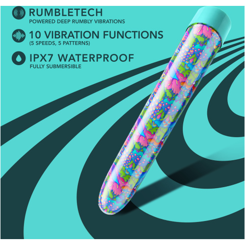 Limited Addiction - Utopia - 7 Inch Rechargeable Vibe - Aqua