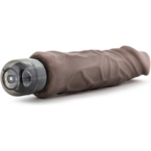 X5 Plus - Hard on Vibrating 9 Inch Dildo - Brown