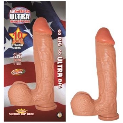 All American Ultra Whoppers - 10 in Straight Dong -Flesh