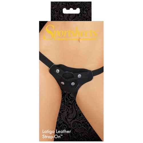 Latigo Leather Strap on - Black