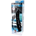 Inflatable 11 Inch Super Dong - Black