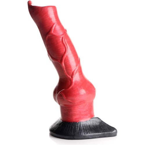 Hell-Hound - Canine Penis Silicone Dildo - Red