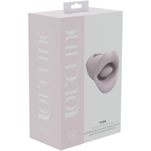 Kiss - Suction and Vibrating Mouth - Pink