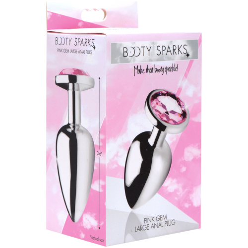 Pink Gem Anal Plug - Large