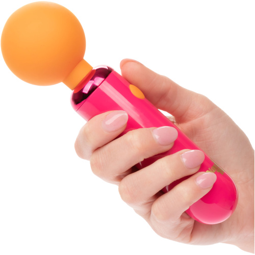Naughty Bits Home Cumming Queen Vibrating Wand - Orange/pink