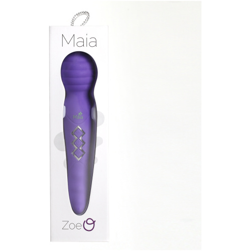Zoe Twisty Dual Vibrating Pleasure Wand - Purple