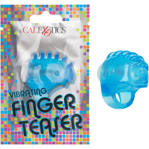 Foil Pack Vibrating Finger Teaser - Blue