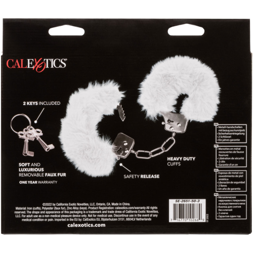 Ultra Fluffy Furry Cuffs - White