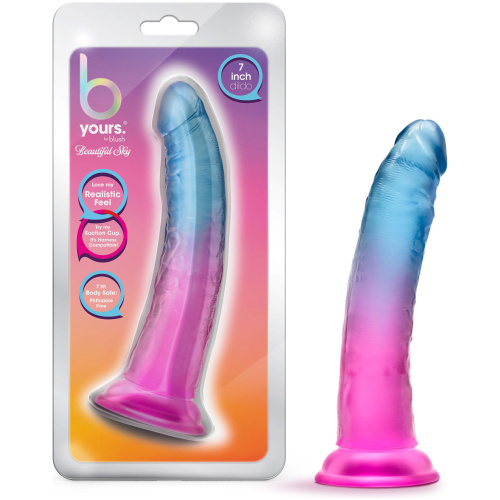 B Yours - Beautiful Sky - 7 Inch Dildo - Sunset
