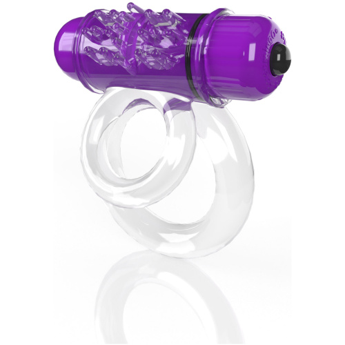 Screaming O 4b - Double O Super Powered Vibrating Double Ring - Grape