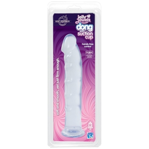 Juicy Jewels - Dong With Suction Cup - Clear