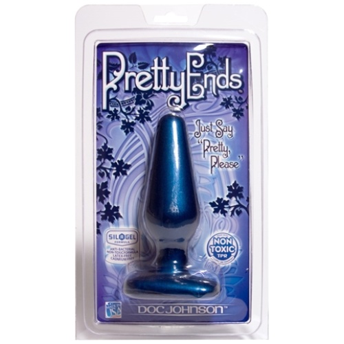 Pretty Ends Iridescent Butt Plugs - Medium  - Midnight Blue