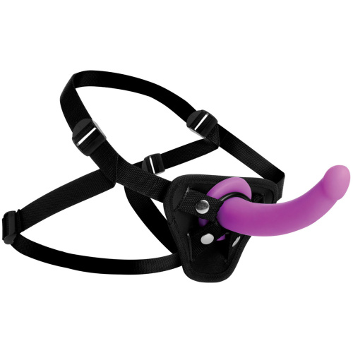 Navigator Silicone G-Spot Dildo With Harness