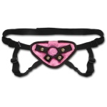 Pink Velvet Strap-on Harness