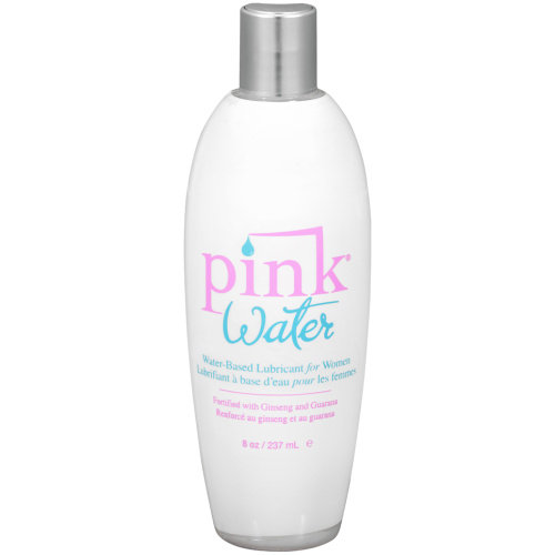 Pink Water Based Lubricant for Women 8 Oz Flip Top Bottle
