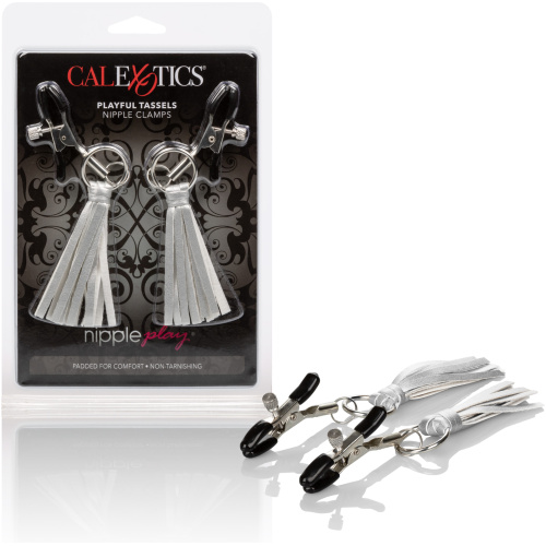 Nipple Play Playful Tassels Nipple Clamps - Silver