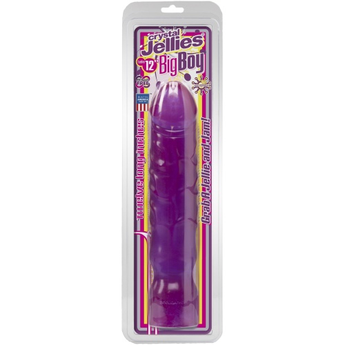 Crystal Jellies Big Boy 12 Inch - Purple