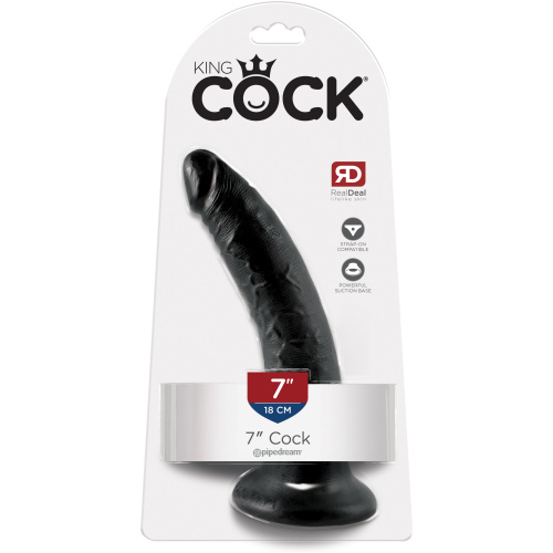 King Cock 7-Inch Cock - Black