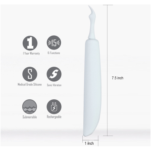 Oceana 15-Function Sonic USB Rechargeable Vibrator