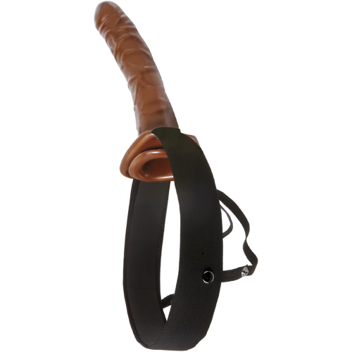 Fetish Fantasy Series 10 Inch Chocolate Dream  Hollow Strap-On