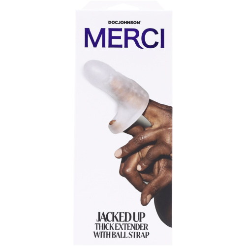 Merci - Jacked Up - Thick Extender With Ball Strap - Frost