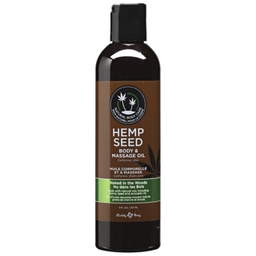 Hemp Seed Massage and Body Oil - Naked in the Woods - 8 Fl. Oz./ 237ml