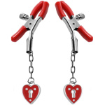 Charmed Heart Padlock Nipple Clamps