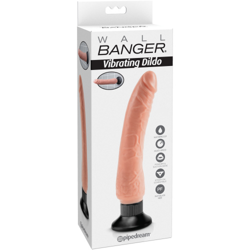 Wall Banger - Vibrating Dildo - Beige