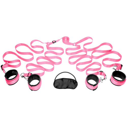 Frisky Pink Bedroom Restraint Kit
