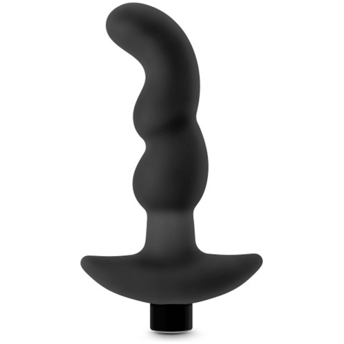Anal Adventures - Platinum - Silicone Vibrating Prostate Massager 03 - Black