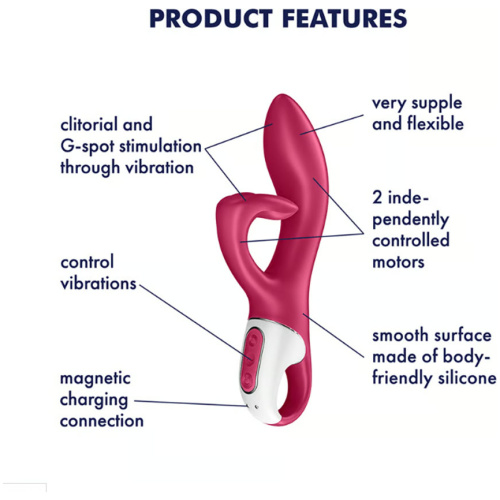 Satisfyer Embrace Me - Rabbit Vibrator - Berry