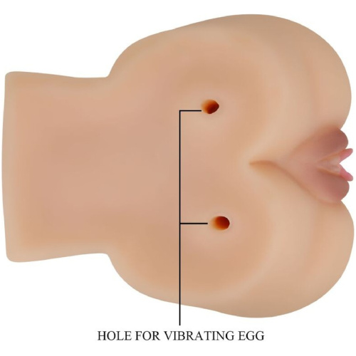 Kylie Realistic Vagina and Ass Vibrator - Light