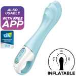 Satisfyer Air Pump Vibrator 5 Plus Inflatable  G-Spot Vibrator - Blue