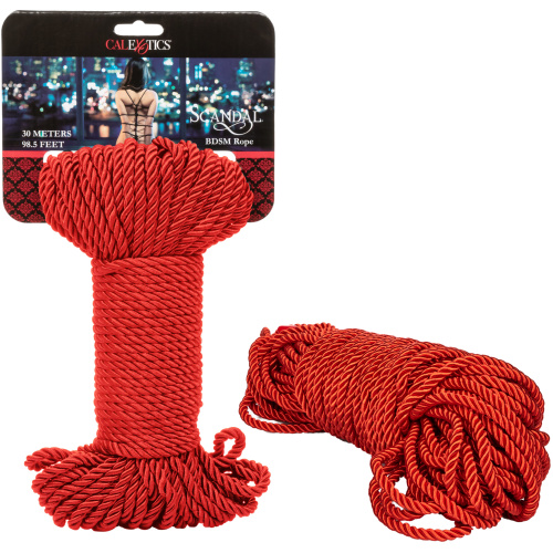 Scandal BDSM Rope 98.5ft/ 30m - Red