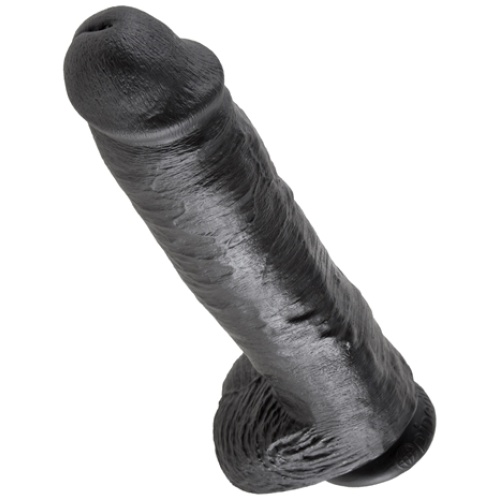 King Cock 11 Inch With Balls - Black