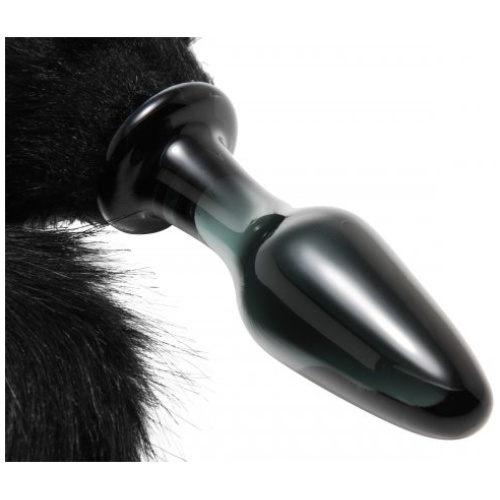 Midnight Fox Glass Plug With Tail