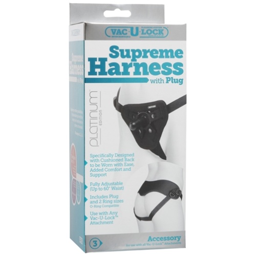 Vac-U-Lock Platinum Edition Supreme Harness - Black
