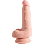 King Cock Plus Triple Density 5 Inch Cock With Balls - Flesh