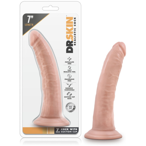 Dr. Skin 7 Inch Cock W / Suction Cup - Vanilla