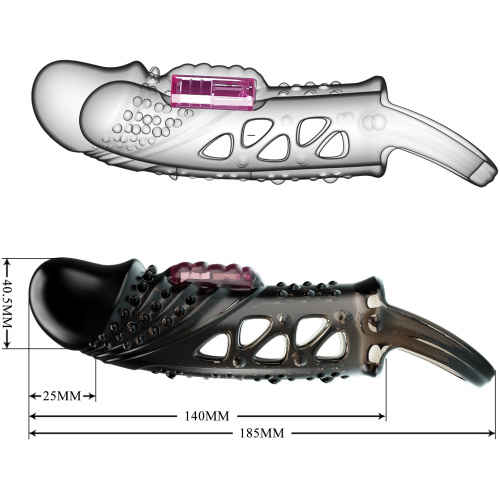 Pretty Love Penis Sleeve Cecelia - Black