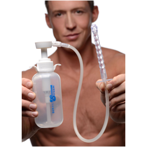 Pump Action Enema Bottle With Nozzle