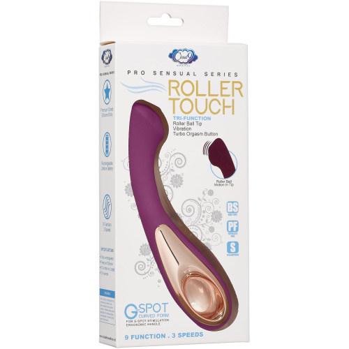 Pro Sensual Roller Touch Tri-Function G-Spot Curved Form - Plum
