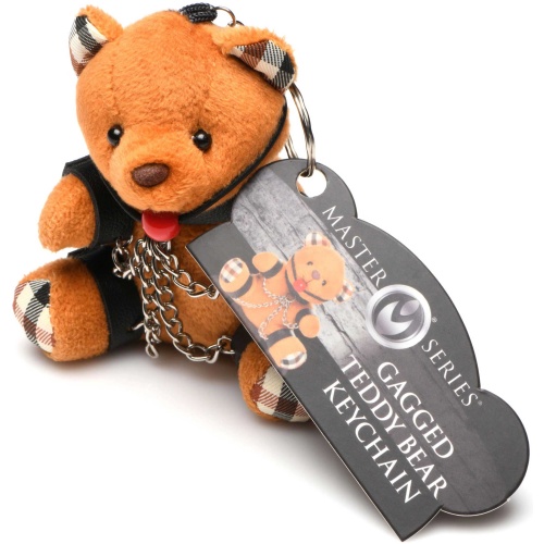 Gagged Teddy Bear Keychain