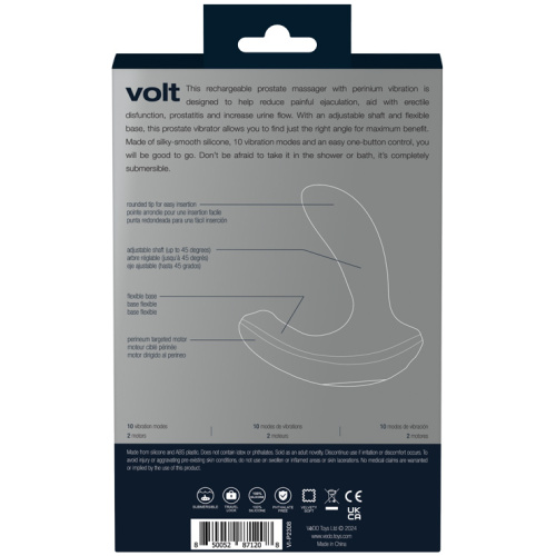 Volt Rechargeable Prostate Vibe - Black