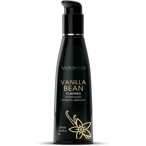 Aqua Vanilla Bean Flavored Water Based Intimate  Lubricant - 4 Fl. Oz.