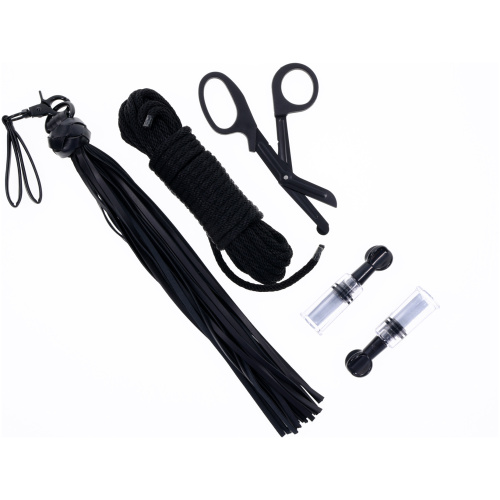 Tied and Twisted Bondage Kit - Black