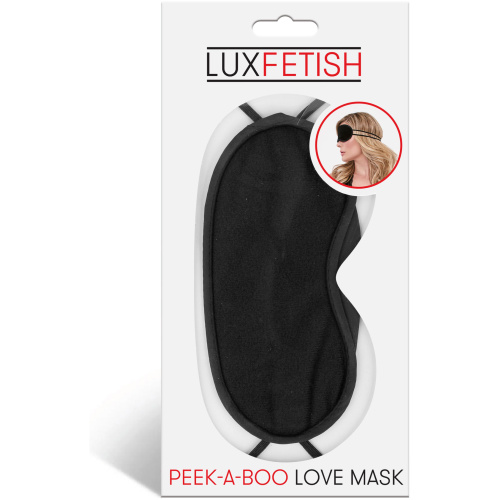 Peek-a-Boo Love Mask - Black