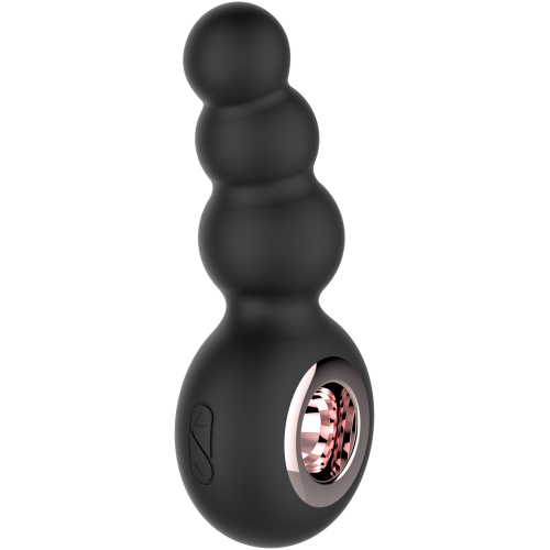 Gender Fluid Quiver Anal Ring Bead Vibe - Black